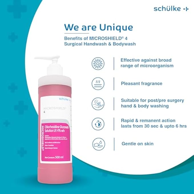Microshield 4 WET SURGICAL HAND WASH 500 ML (500 ML, BOTTLE) - Image 3